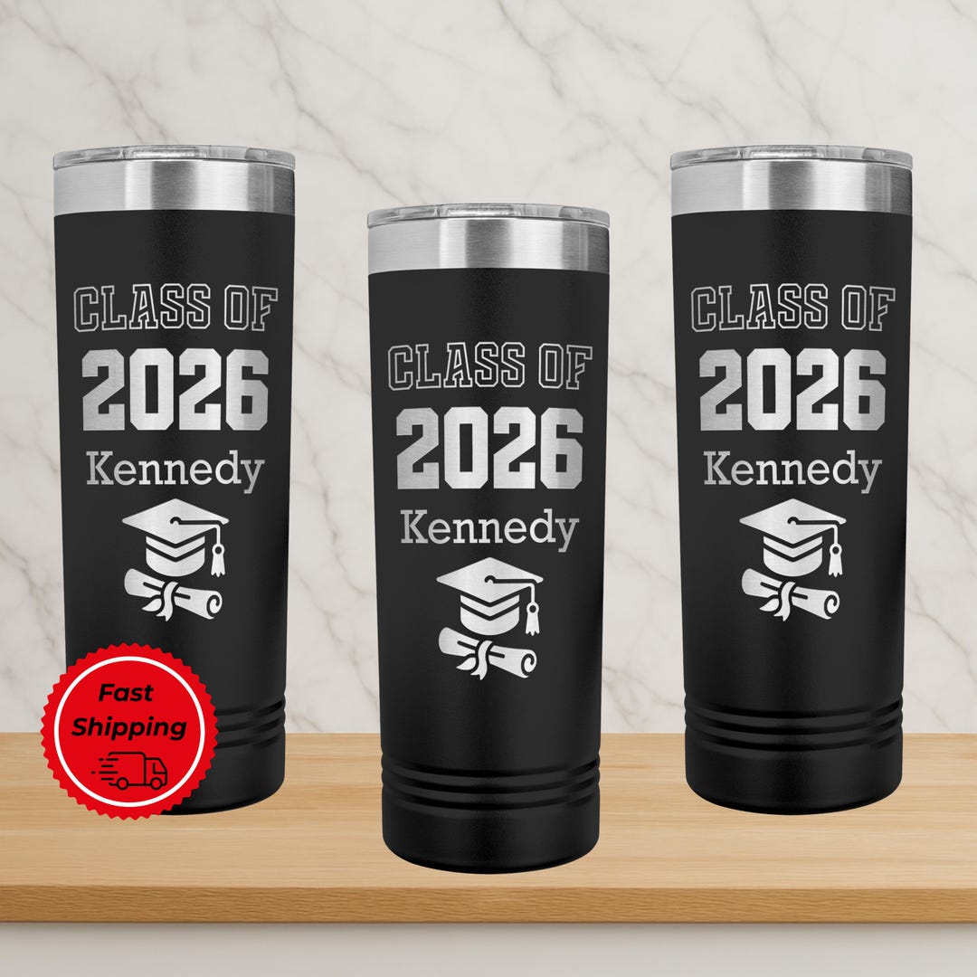 Class of 2026 Senior Tumbler, Personalized Graduation Gift From Parents ...