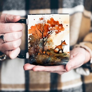 Fox Mug Gift, Autumn Coffee Mug, Fall Coffee Mug, Gift for Boss, Autumn Mug, Best Friend Gift, Gift for Him, Gift for Wife, Gift for Her
