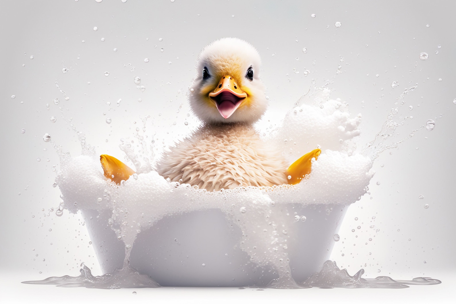 Funny Duck Bathtub Print, Animal Bathroom Wall Art (digital Download ...