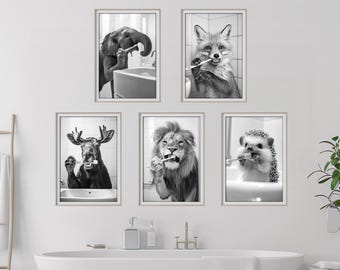 Fchen art Set d 3 decorazon da parete con orso, volpe, montagna
