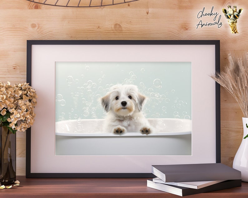 Curated visual reference: Fresh Look at Dog Pups In Bathtub Bundle Of 4 Cute Animals Funny