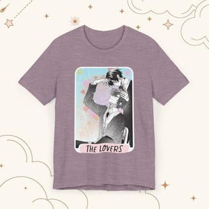 The Lovers Tarot | Sasaki en Miyano | Uniseks T-shirt van jersey met korte mouwen