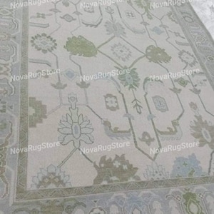 Elegant Contemporary Handknotted Oushak rug- 4x6, 5x8, 6x9, 8x10, 9x12, 10x14 Handmade Persian Weave Rug - pink Area Rugs for Living room