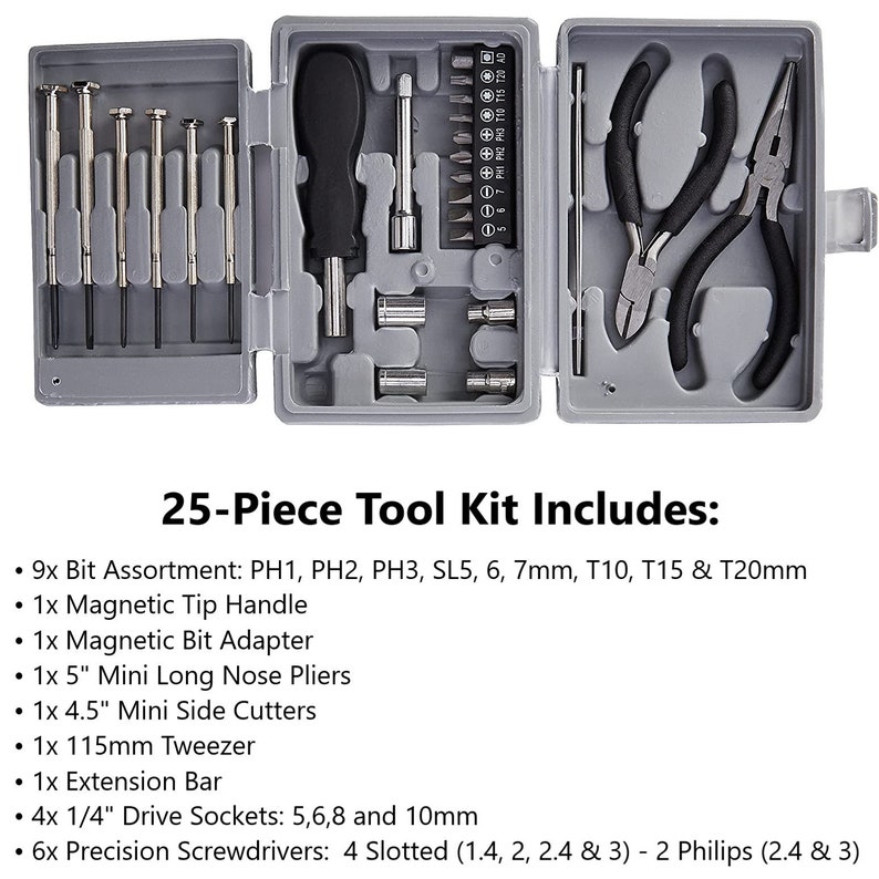 DURATOOL 25piece Mini Tool Kit Set for Home Office Dorm Etsy