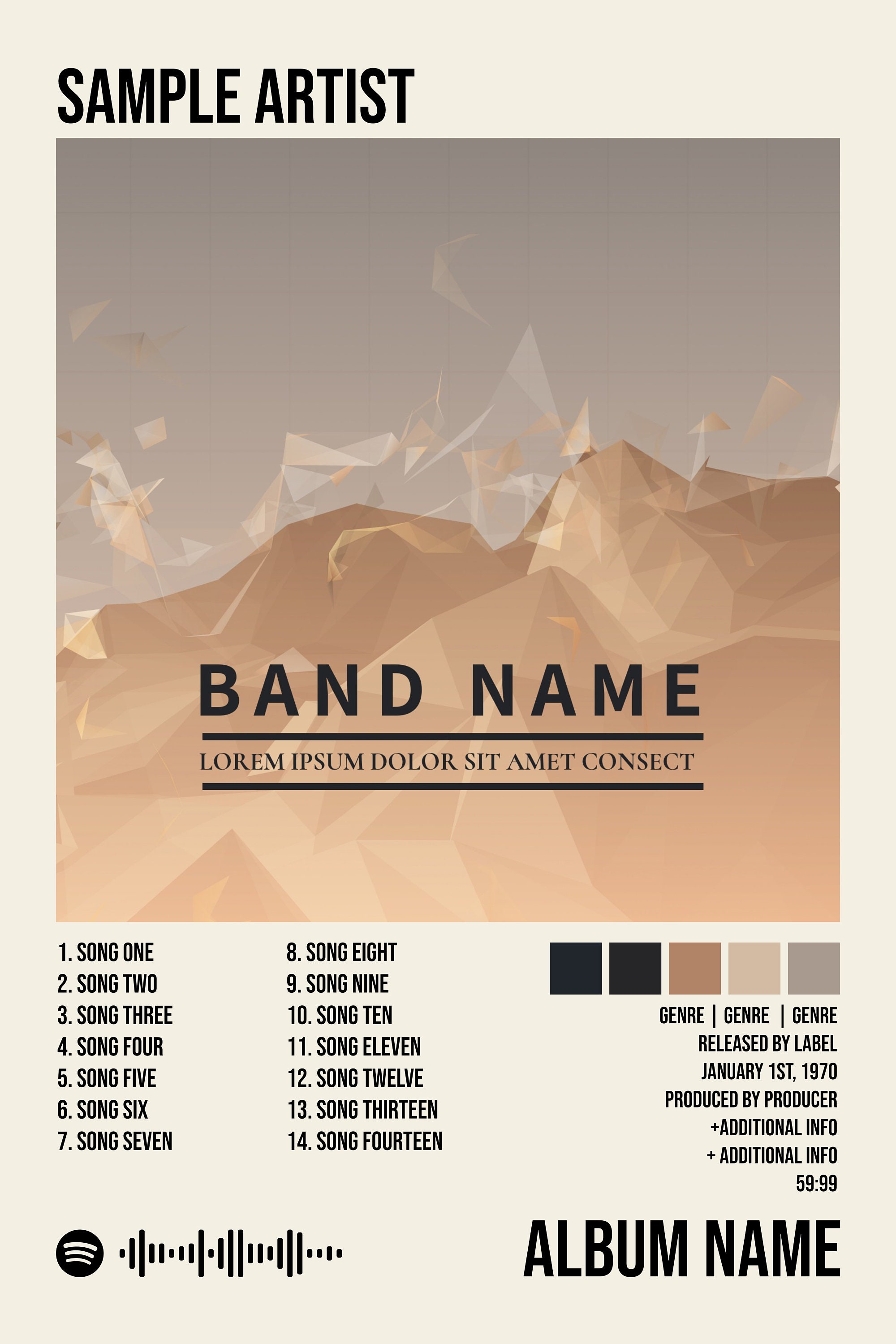 Album Art Tracklist Poster Template fully Editable .PSD .AFDESIGN Etsy Album Art Tracklist Poster Template fully Editable .PSD .AFDESIGN Etsy