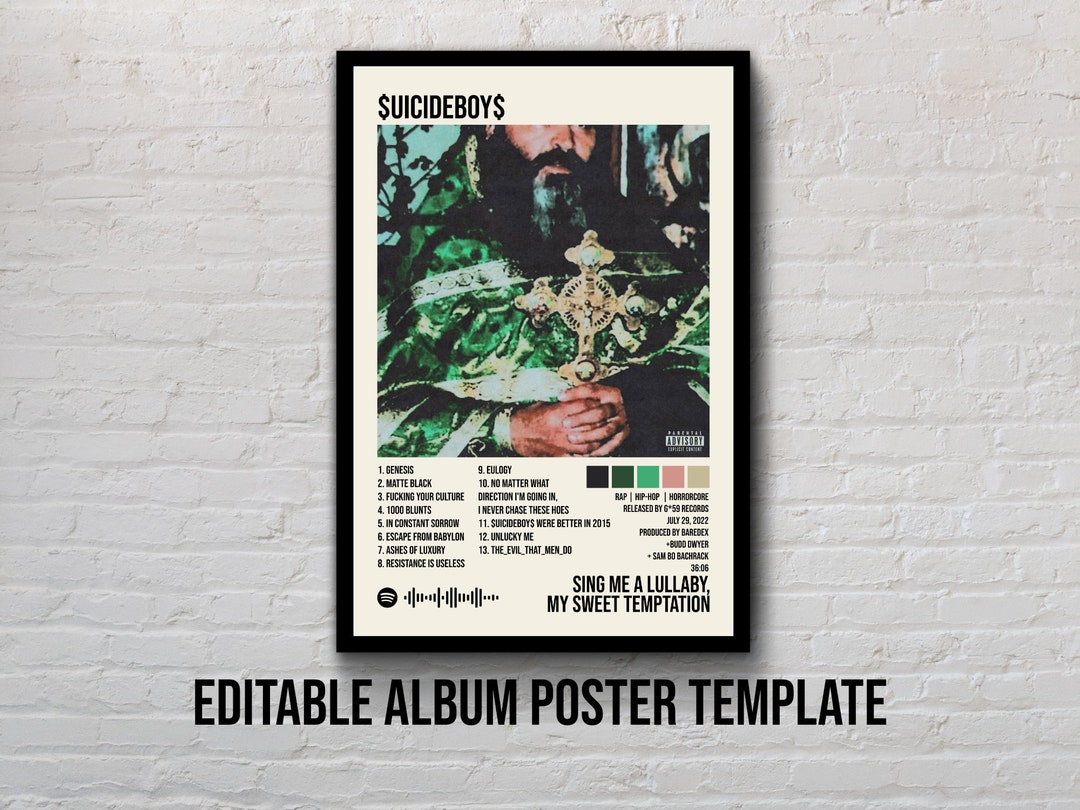 Album Art Tracklist Poster Template fully Editable .PSD .AFDESIGN Etsy Album Art Tracklist Poster Template fully Editable .PSD .AFDESIGN Etsy