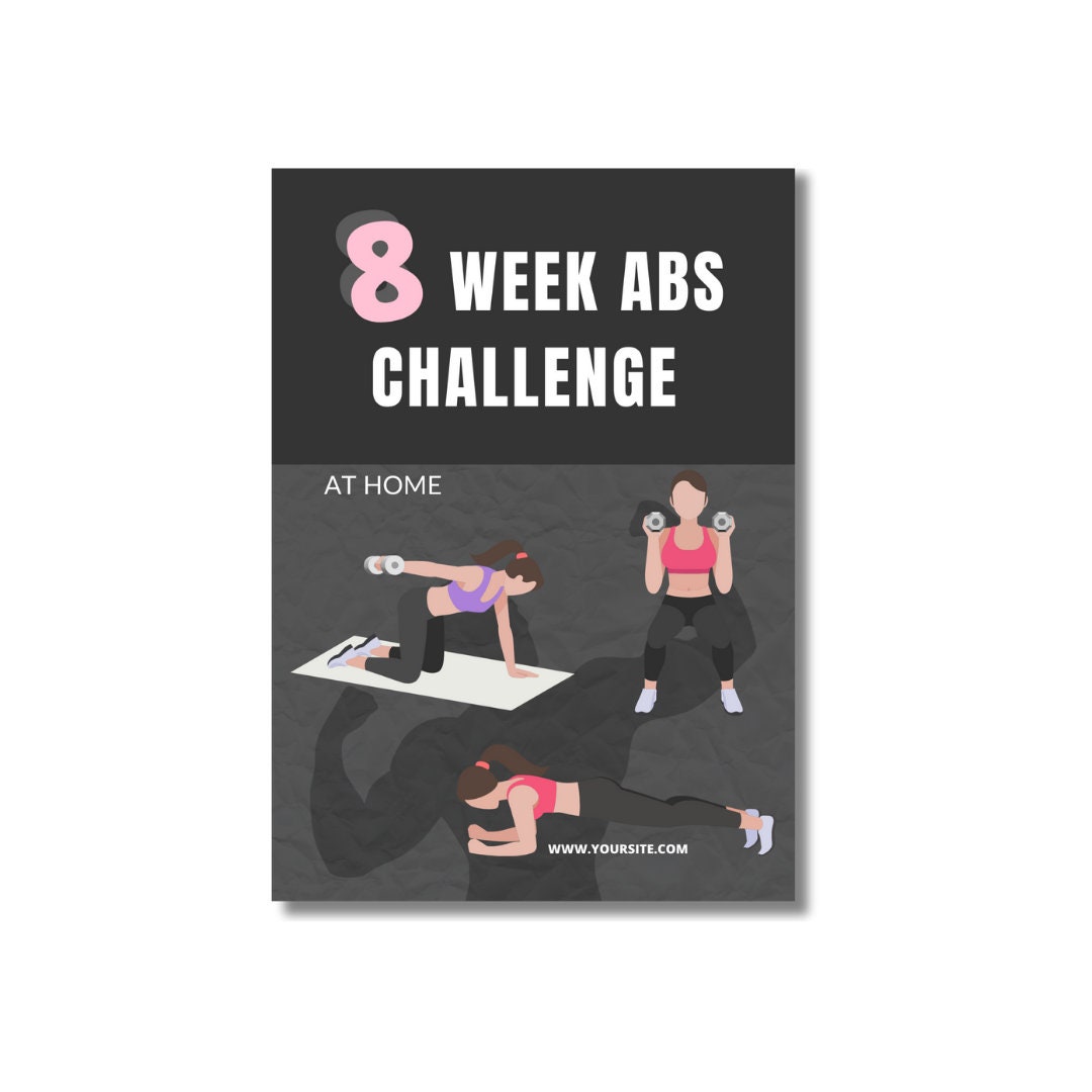 PLR 8 Week Abs Challenge, Fitness Program Template, PLR Health&fitness ...