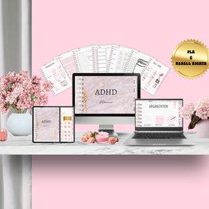 PLR Digital Products, PLR Adhd Digital Planner, PLR Digital Planner, Plr Digital Planner With Resell Rights, Plr, Plr Planner, Adhd Planner