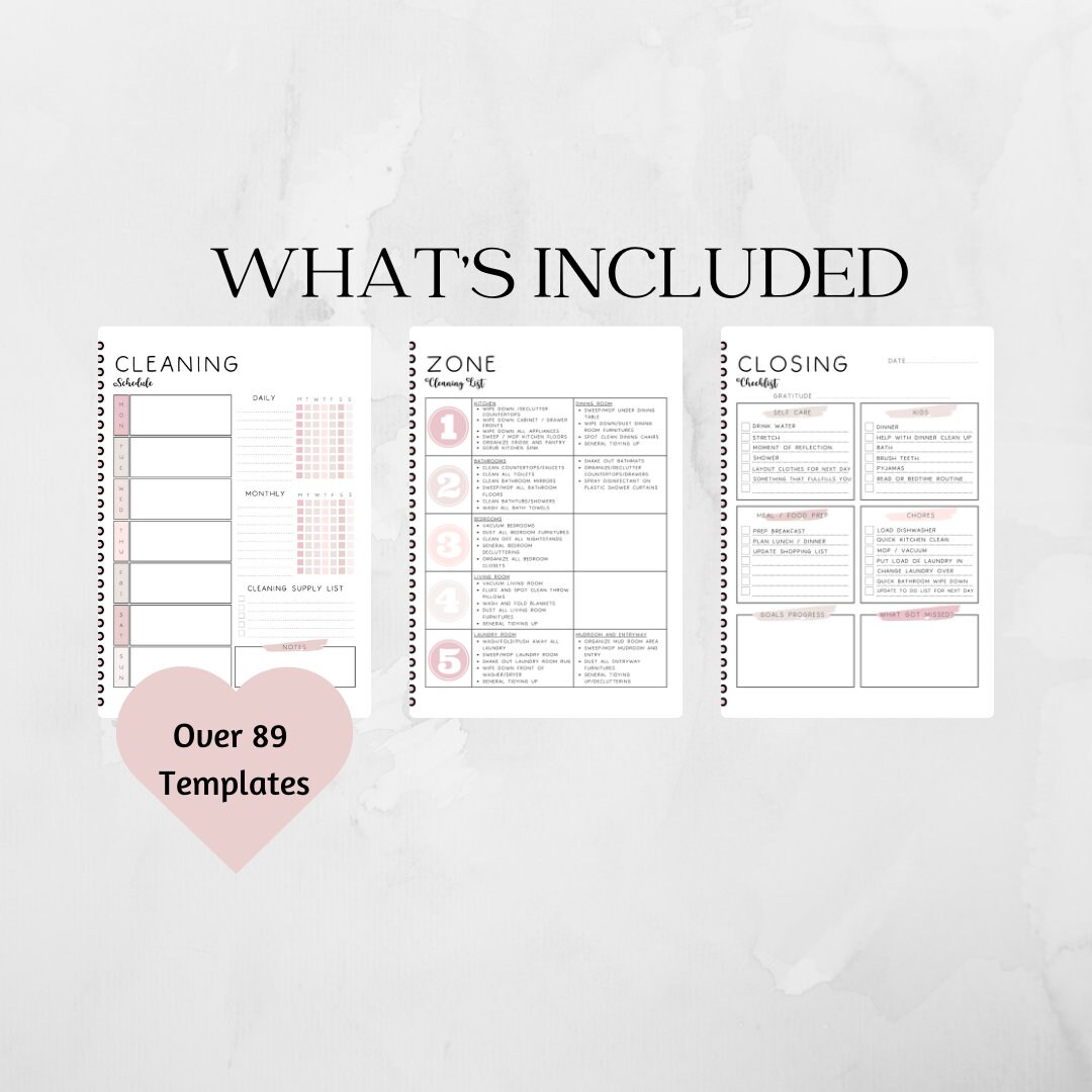 PLR Household Planner Printable, Plr Home Management Binder, Plr Home ...