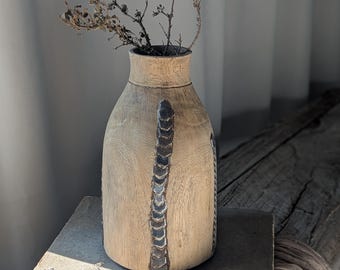 アンティークの木製花瓶 - Etsy 日本