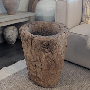 Large vintage wooden planter/ Ukhali planter
