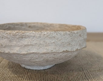 Medium vintage paper mache bowl