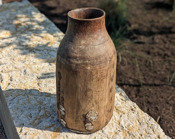 Large Vintage African Tutsi wooden vase