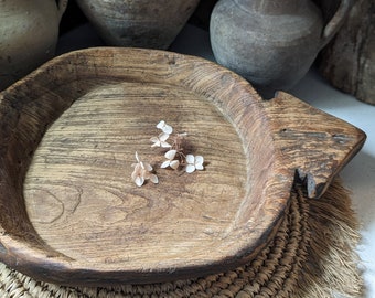 Medium Vintage wood parat bowl