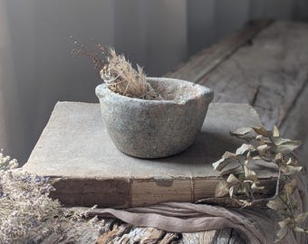 Small vintage stone Kundi bowl
