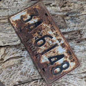 Vintage 1967 Texas license plate