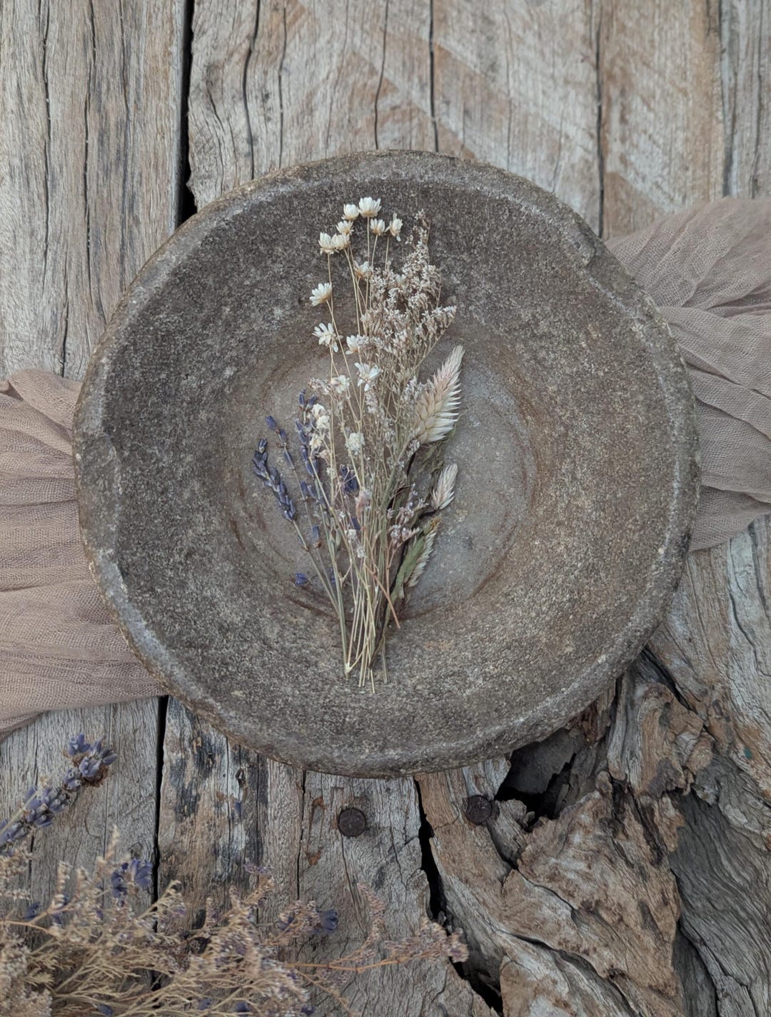 Bouton vintage à l'effet marbré et doré