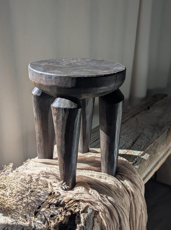 Vintage Hand Carved African Senufo Stool - Etsy