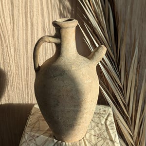 Vintage Turkish olive jar/ vase