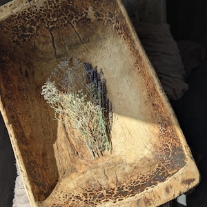 Vintage rustic dough bowl
