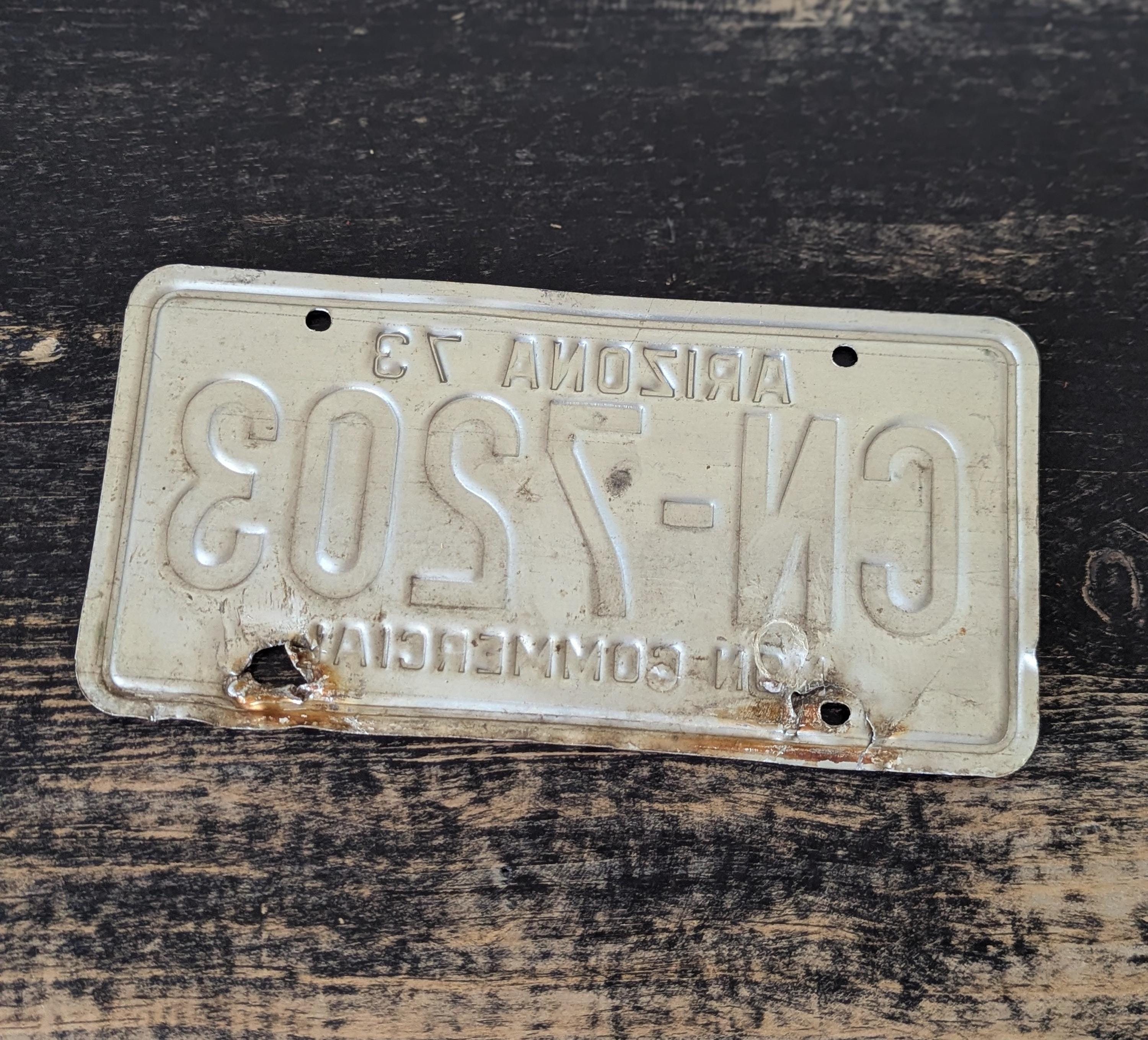 Vintage 1973 Arizona License Plate - Etsy