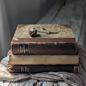 Antique bundle of books from the 1900's/ Distressed vintage books