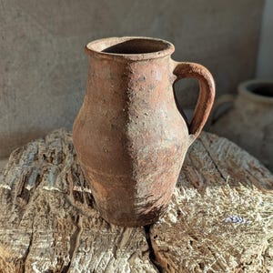 Small Vintage Turkish olive jar/ vase