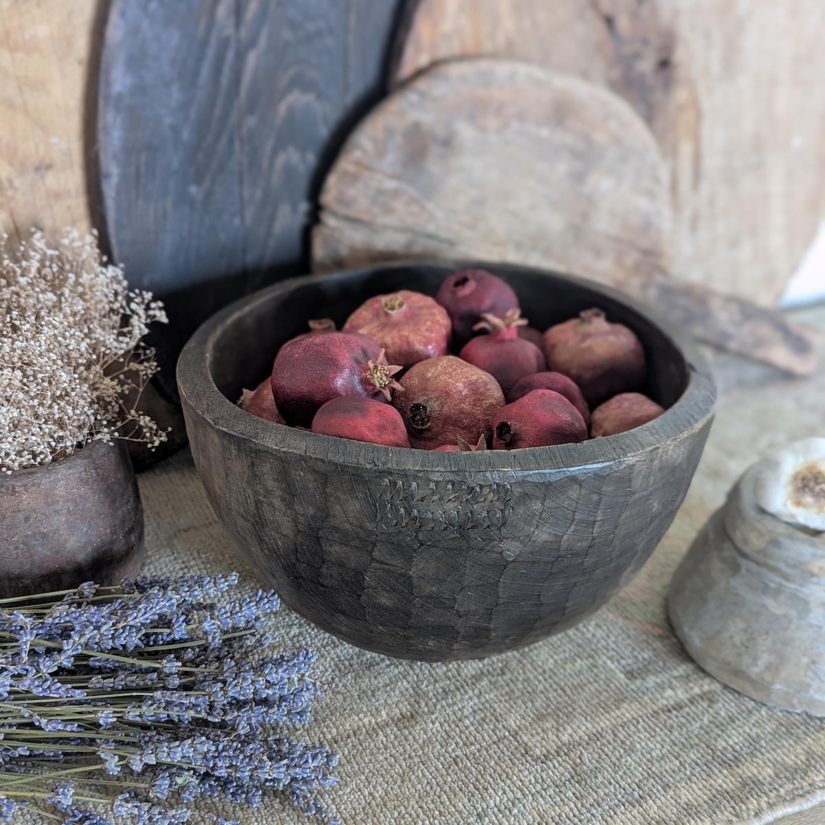 Vintage Indian Naga Wood Bowl - Etsy