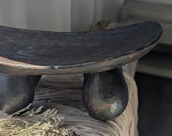 Raro grande sgabello antico africano Senufo