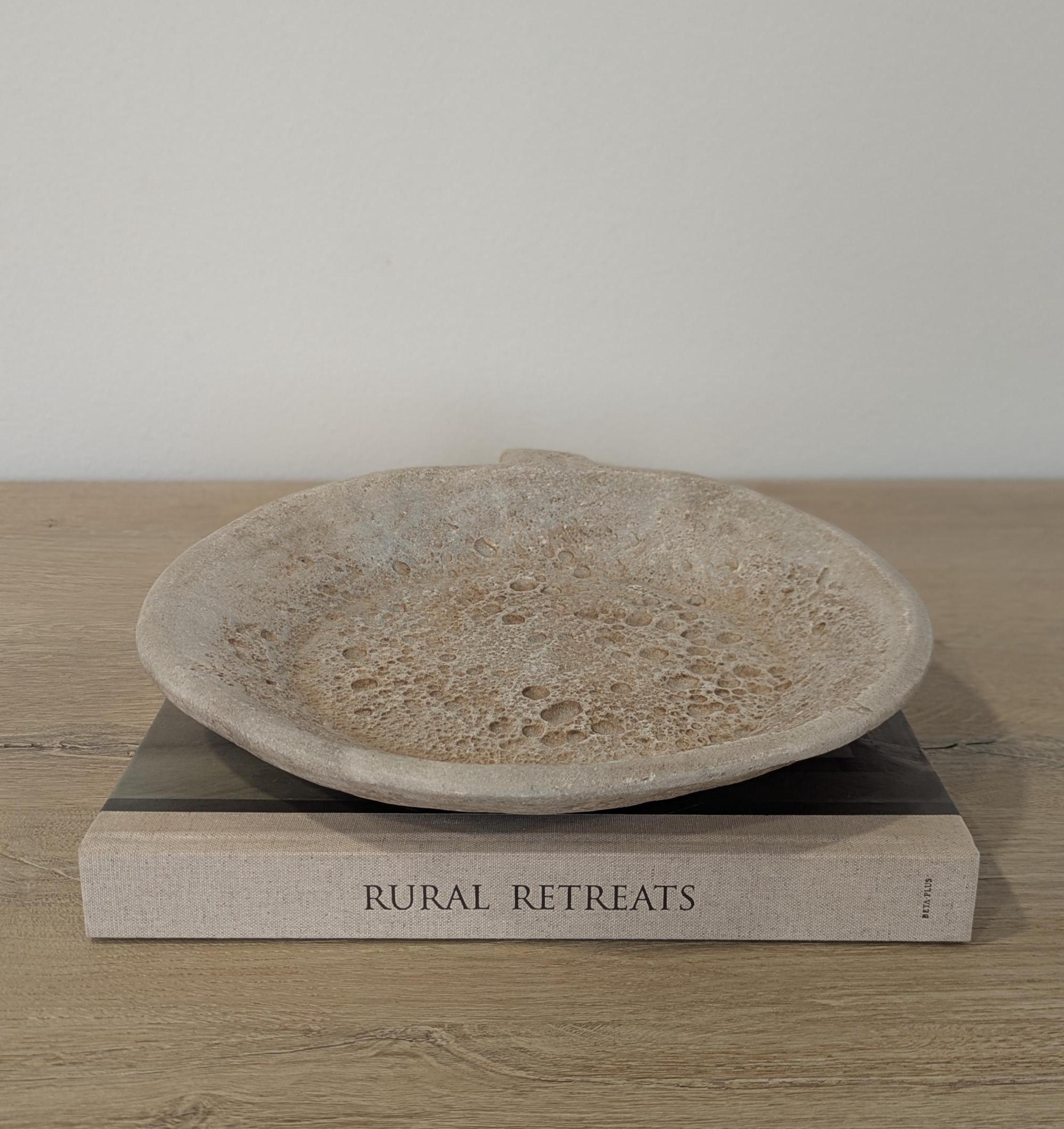 Vintage Stone Parat Tray/ Stone Tray With Handle - Etsy