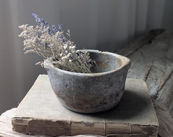 Vintage stone Kundi bowl