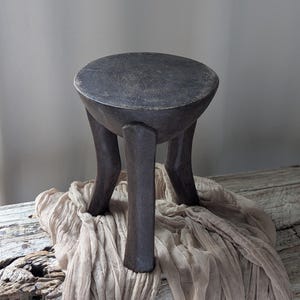 African vintage Oromo mini stool