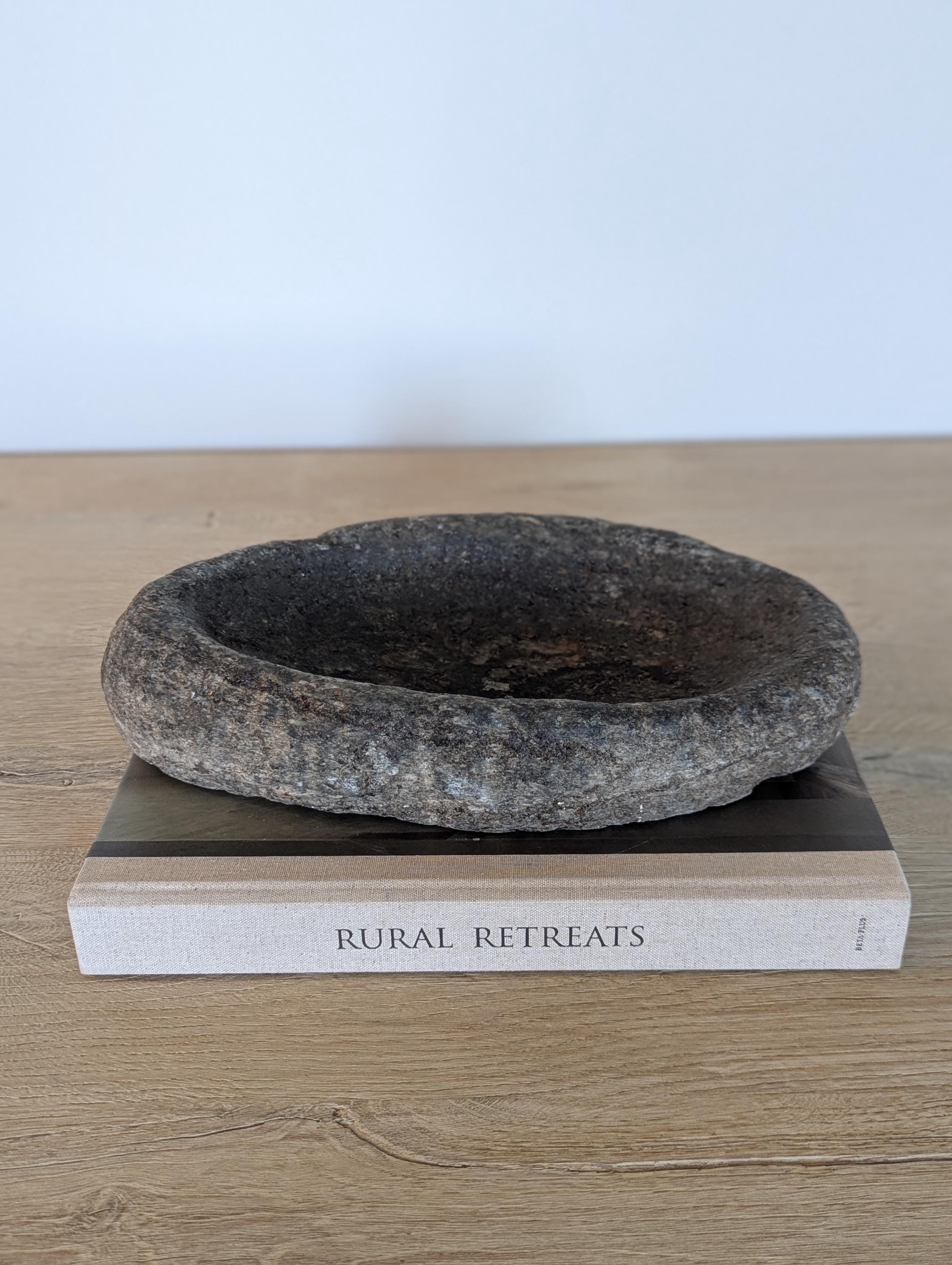Vintage Stone Bowl - Etsy
