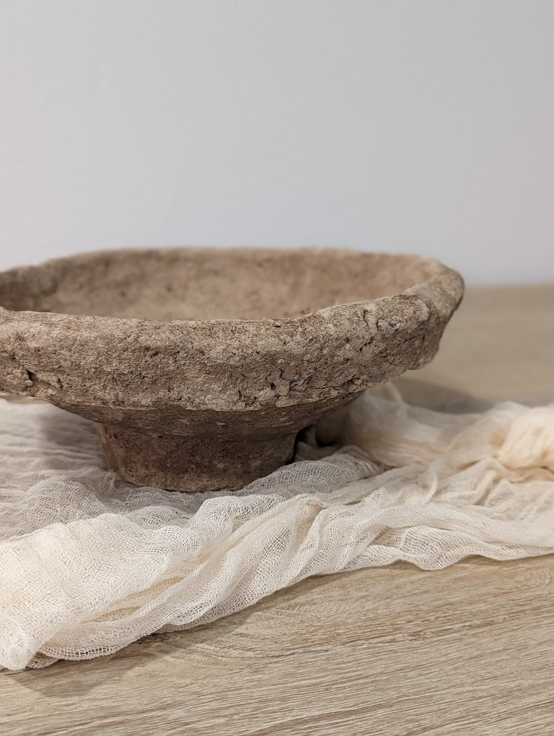 Vintage Paper Mache Bowl Etsy