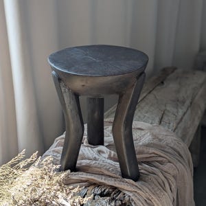 African vintage Oromo mini stool