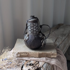 Small Vintage African vase/ Ethiopian Samburu wood milk vessel