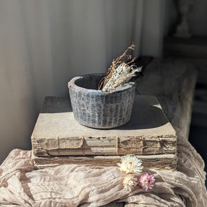 Kleine/middelgrote vintage stenen kom