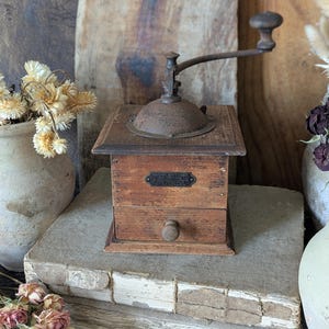 Vintage French coffee grinder