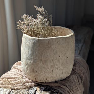 Vintage Holzschale / Übertopf