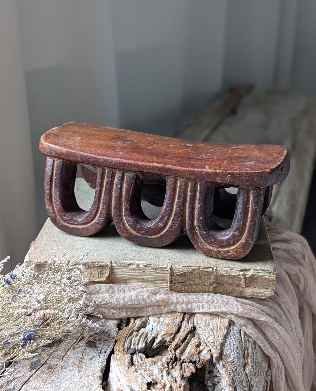 Kickapoo Tribe Headrest Vintage African Tribal Headrest - Etsy