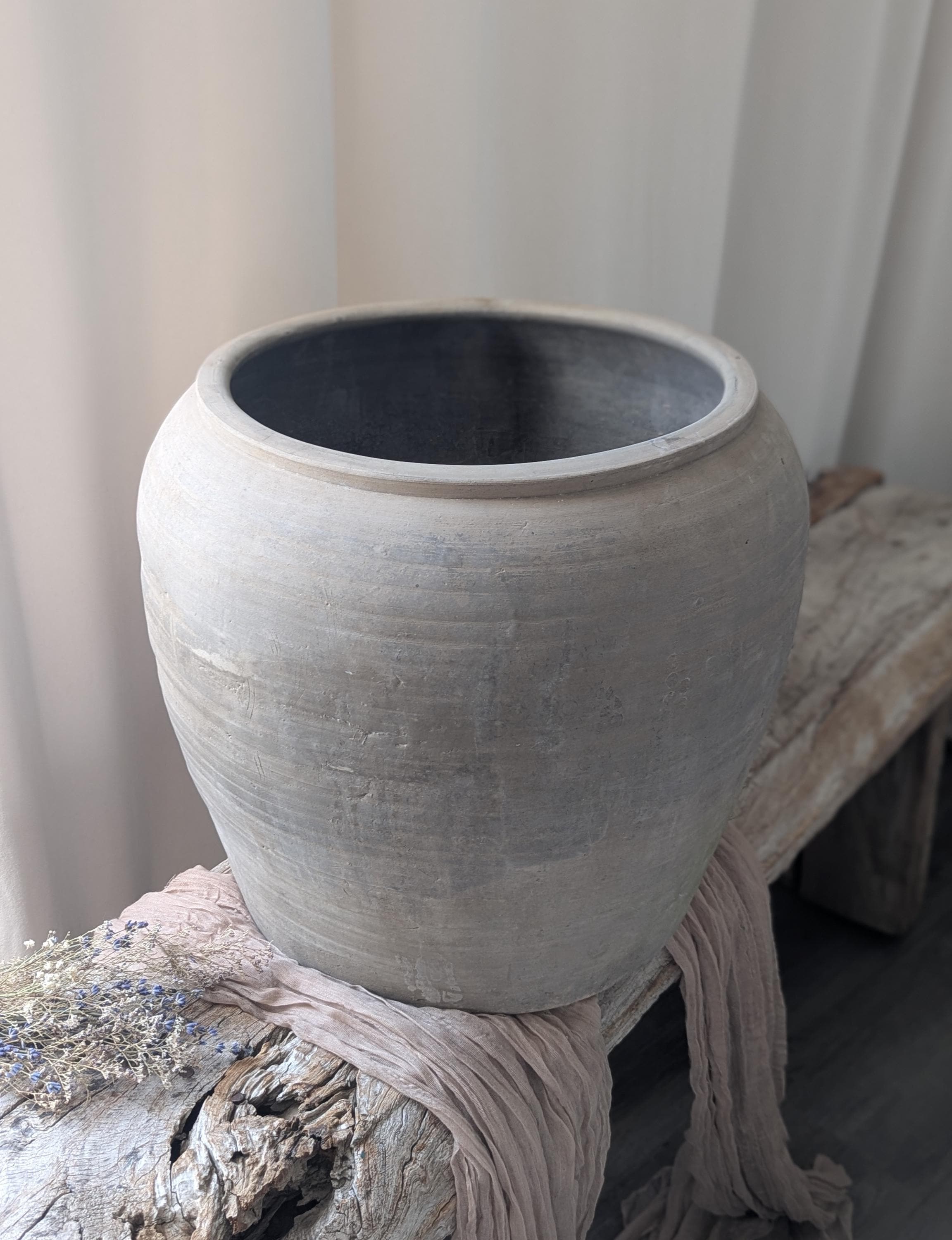 Soporte para plantas de helecho rizado de hierro forjado - Maceta rústica  de metal para patio, 30\, image size:2304x3000