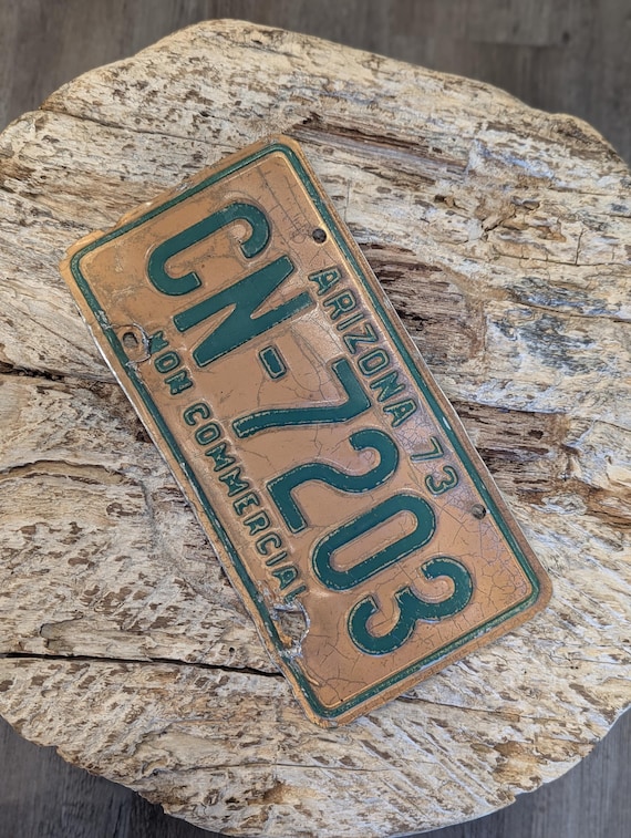 Vintage 1973 Arizona License Plate - Etsy