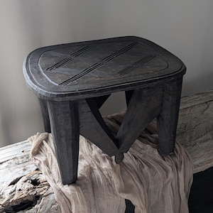 Large Antique African nupe stool