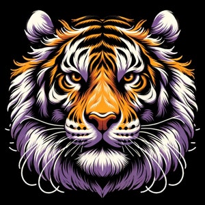 Geaux Tigers - Louisiana Bengal Tiger Digital Image - Original