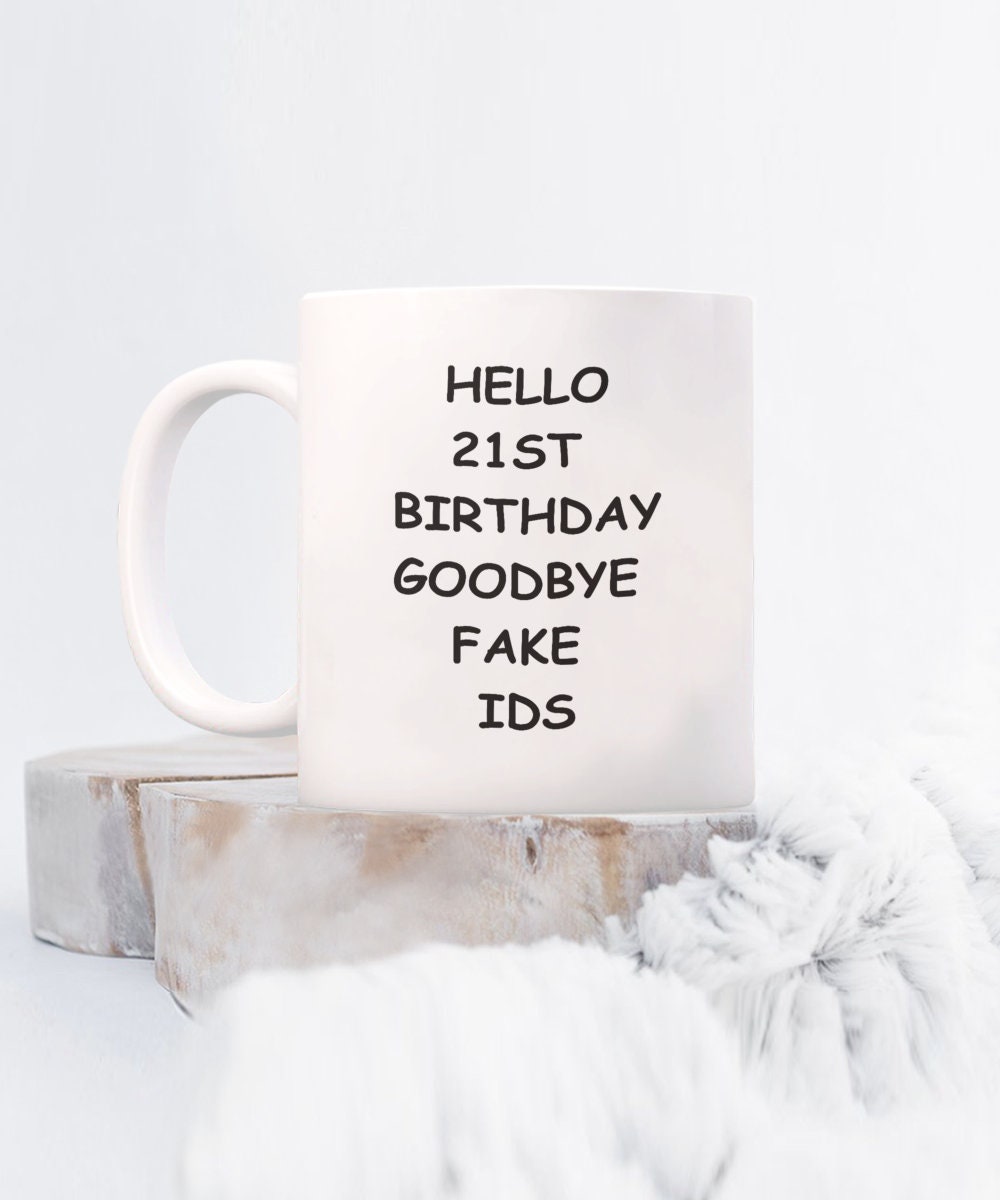 21st Birthday Gag Gifts for Her, Funny Legal Age Coffee Mug for Her or