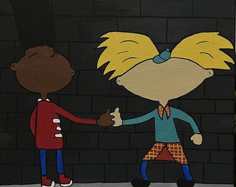 Hey Arnold (Arnold x Gerald) Acrylic Painting