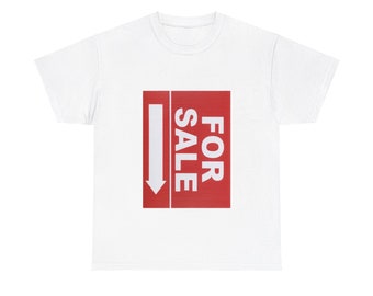 Camiseta divertida de Shitpost, camiseta con letrero de venta apuntando hacia abajo, camiseta divertida para la venta