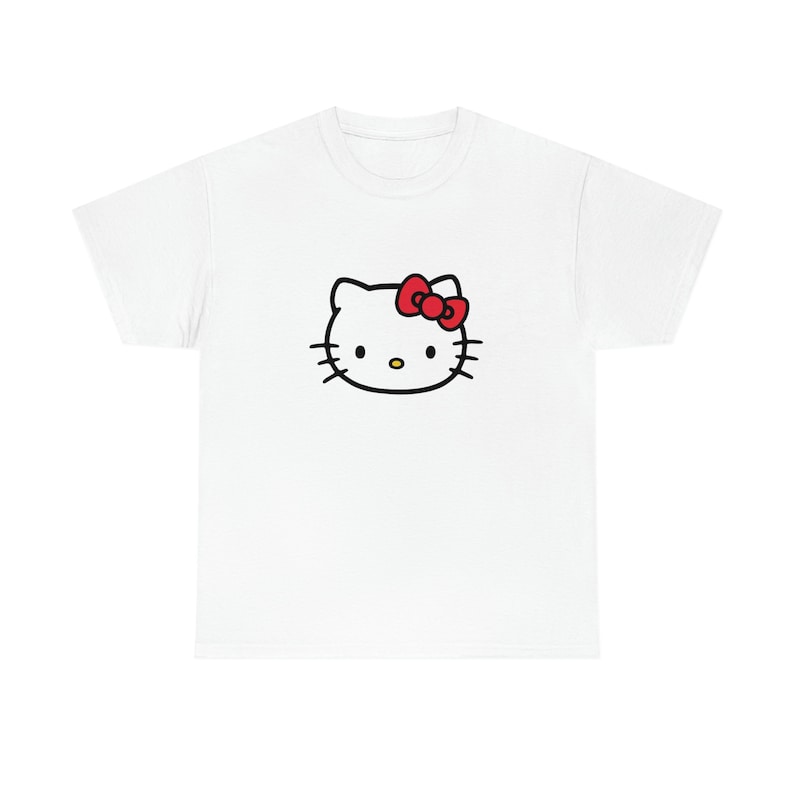 Unisex Hello Kitty Logo Tshirt, Cute Sanrio Tshirt, Kawaii Hello Kitty T Shirt Etsy
