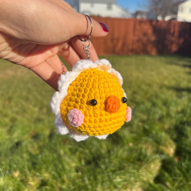 Cute Chicken Keychain Cute Crochet Animals Gift Ideas Etsy