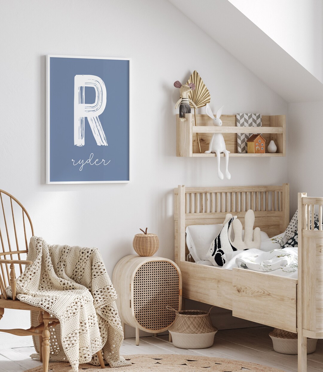 Custom Name Print, Personalized Baby Name Printable, Nursery Wall Art ...